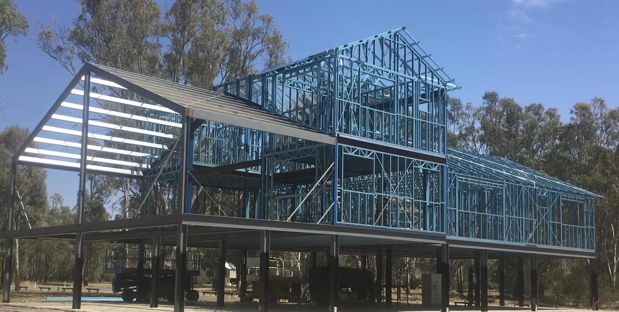 Steel frame and truss detailing project under construction